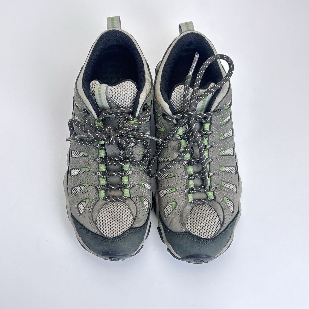 OBOZ Sawtooth Low Hiking Shoes Women's Sz 7.5 Waterproof Clover Green Outdoors - Picture 3 of 8